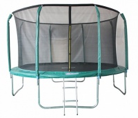 батут sport elite 12ft (366 см) с защитной сеткой (внутрь), c лестницей