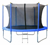 батут junhop 8ft (240 cм) с защитной сетью blue