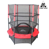 батут dfc jump kids 55" красн/сер, сетка (137см)