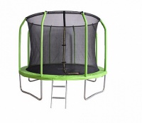 батут bondy sport 8ft (244 cм) сеткой и лестницей (зеленый) bs8ftgr