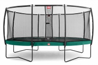 батут berg grand champion 17ft (518 см) с защитной сеткой deluxe, green